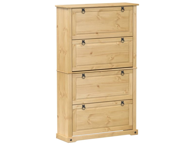  Meuble à chaussure, armoire à chaussures corona 99x32x163,5 cm bois de pin massif  - Conforama A