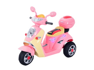 Moto électrique pour enfants, voiture électrique, véhicule pour enfants, tricycle, 6v, métal+pp, 108x51x75cm (rose+jaune)