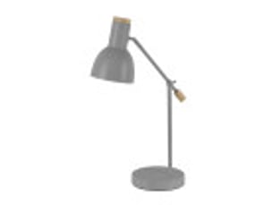 Lampe de bureau fabrilamp tejo 1 x e27 gris hêtre 50 x 15 x 16,5 cm articulée orientable