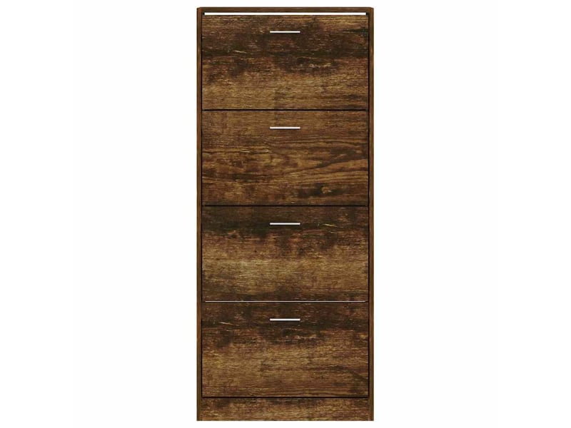  Meuble à chaussure | armoire à chaussures chêne fumé 63x24x147 cm bois d'ingénierie  - Conforama D