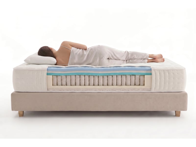  Matelas ressorts ensachés serenity 30 cm - 200x190 cm - fermeté élevée- moonia  - Conforama D