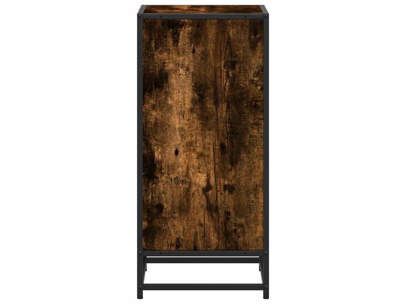  Bibliothèque, étagère de rangement chêne fumé 40x35x76 cm bois d'ingénierie  - Conforama E