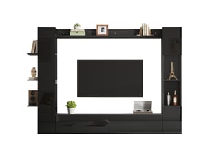 Meuble tv coloris noir 245 cm ULEVR  