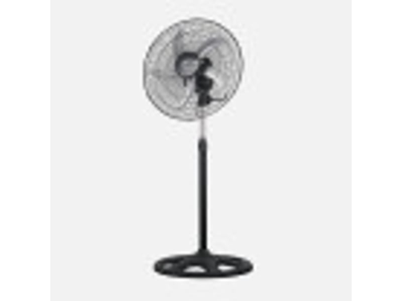 Ventilateur sur pied industriel fabrilamp reforzado 75 w noir argent 3 vitesses ø 50 cm orientable rotation 360° 183641009 - Conforama B