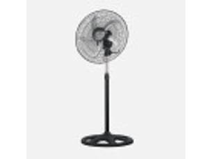 Ventilateur sur pied industriel fabrilamp reforzado 75 w noir argent 3 vitesses ø 50 cm orientable rotation 360°