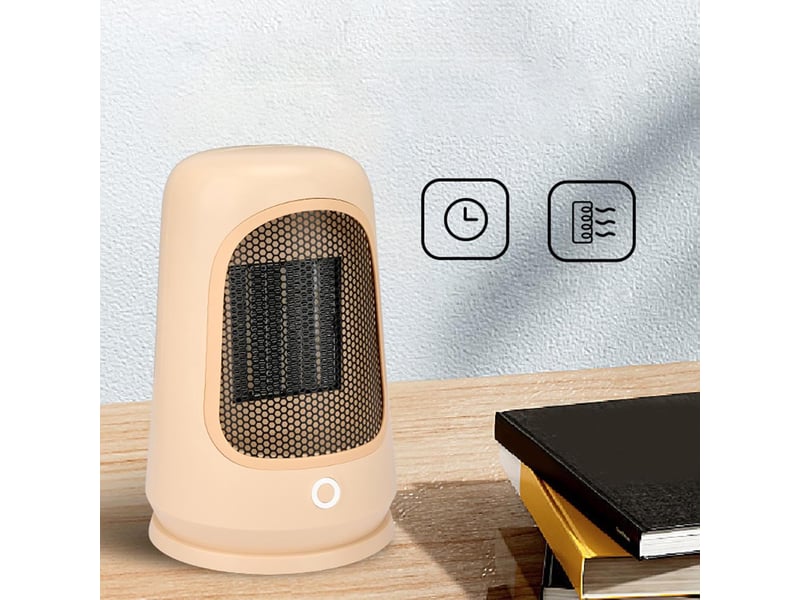  Ventilateur chauffage domestique céramique - compact, puissant, idéal pour petites pièces et bureaux, 1200 w, rose  - Conforama E