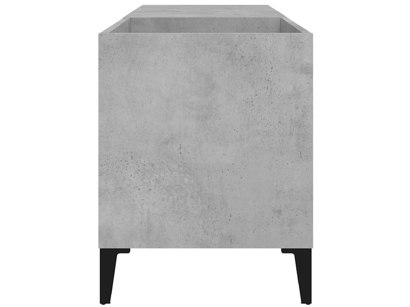  Armoire à disques, armoire de rangement gris béton 84,5x38x48 cm bois d'ingénierie  - Conforama E