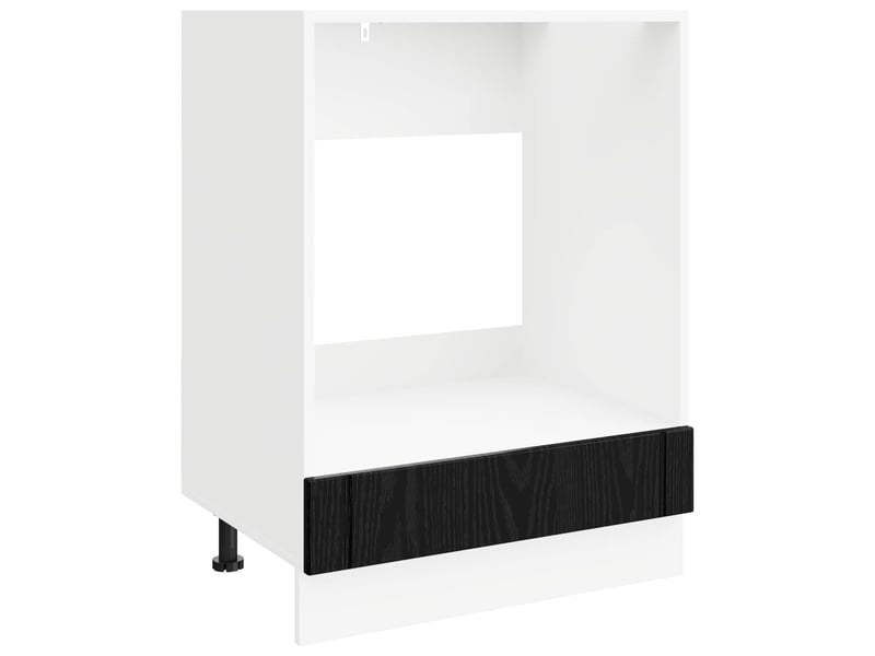  Armoire de cuisine, armoire de four lucca chêne noir 60x46x81,5cm  - Conforama A