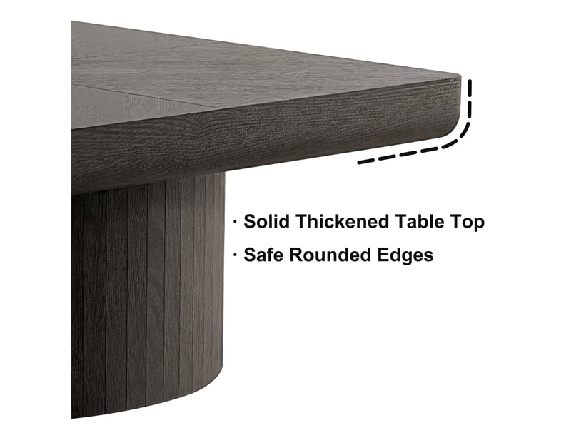 Table basse carrée 78 x 78 cm en bois massif et mdf - Conforama E