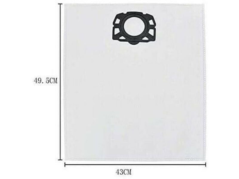 Lot de 10 sacs pour aspirateur karcher wd4 wd5 wd6 mv4 mv5 mv6 - Conforama A