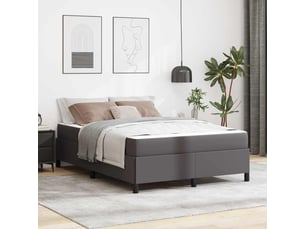 Lit 2 places 140x190 cm <strong></strong>  <strong></strong> coloris gris