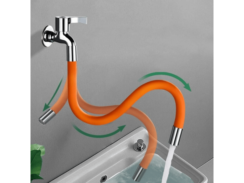  (50cm) tuyau d'extension de robinet de cuisine, tuyau d'extension de robinet de cuisine mobile à 360 degrés a  - Conforama B