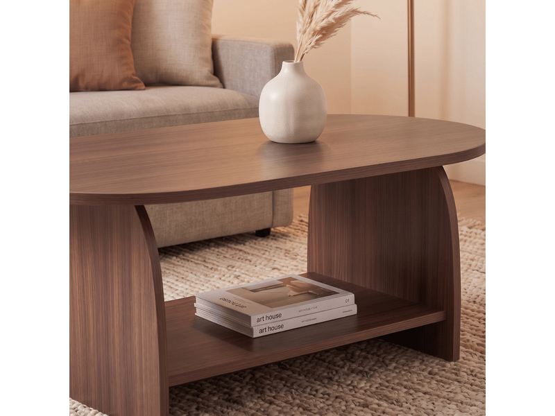  Table basse avec deux plateaux l110 cm - aster  - Conforama D