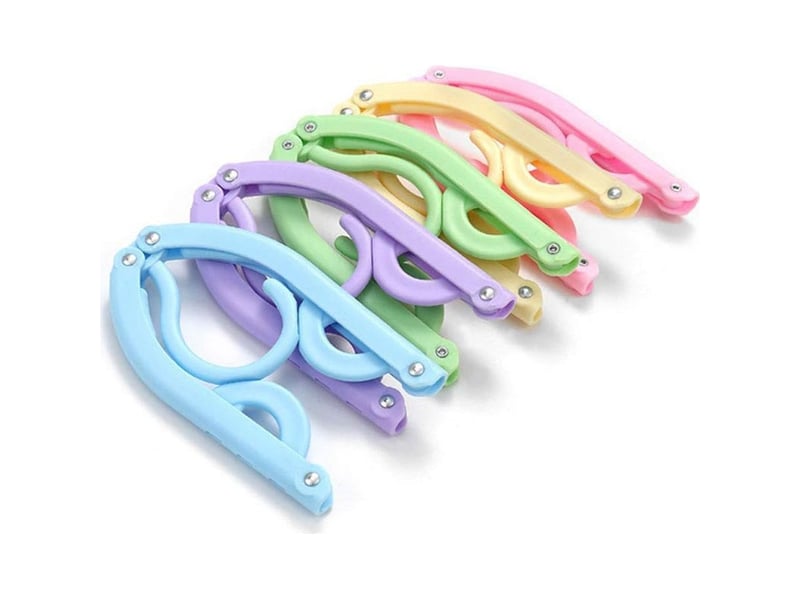  10 pcs cintres de voyage - cintres portables pliants accessoires de voyage pliable séchoir à linge pour voyage  - Conforama A