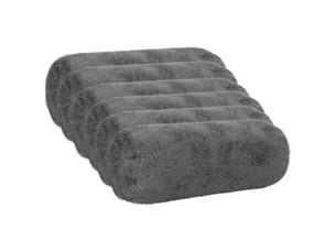 Lot de 6 housses de coussin heerlen gris foncé ø 15 x 40 cm cf49642