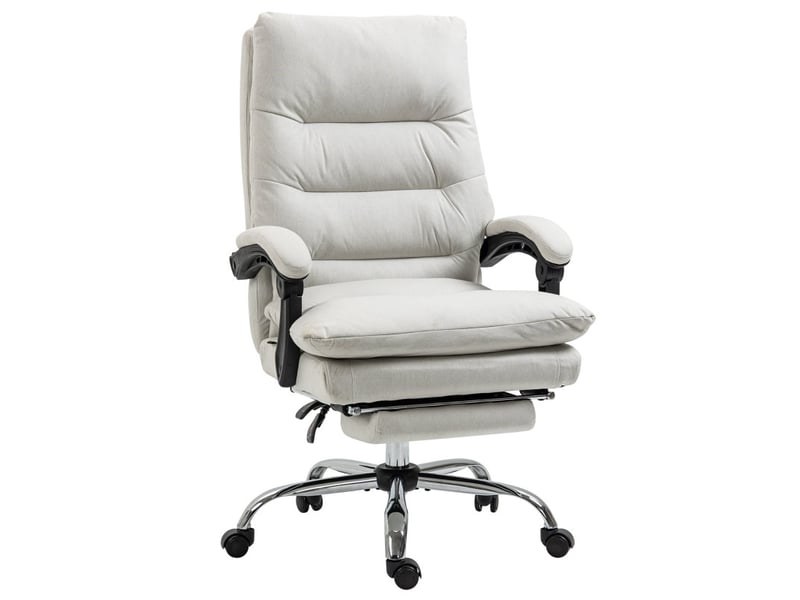 Chaise de bureau kalova massage chauffante inclinable crème - Conforama A