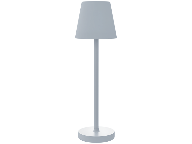  Lampe de chevet led sans fil, lampe de table rechargeable usb-c, 3 couleurs, ø 11,2 x 36,5 cm, grise  - Conforama B