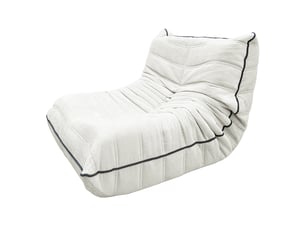 Fauteuil fixe <strong>FLORAGRACE</strong> <strong></strong> Tissu blanc vendu A l'unité