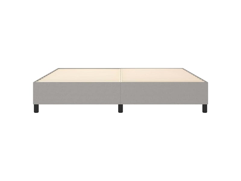  Lit double- lit adulte -  cadre de lit à lattes gris clair 200x200 cm tissu  - Conforama D