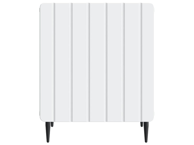  Table de chevet - cabinet de chevet - table de nuit blanc 43 x 34,5 x 52 cm bois d'ingénierie  - Conforama D