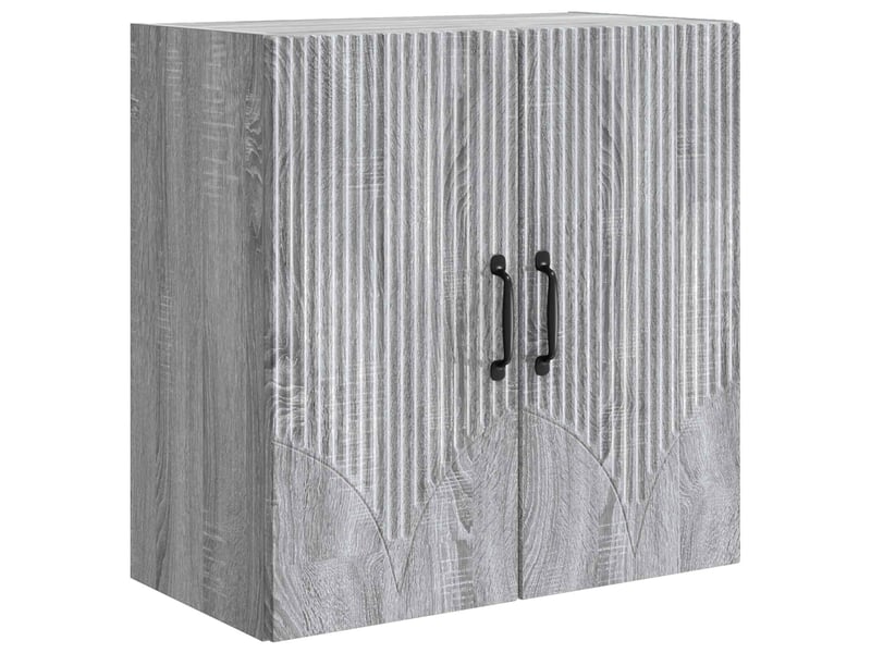  Armoire murale salon, meuble de rangement 59x31x60cm bois d'ingénierie sonoma gris shl7102  - Conforama A