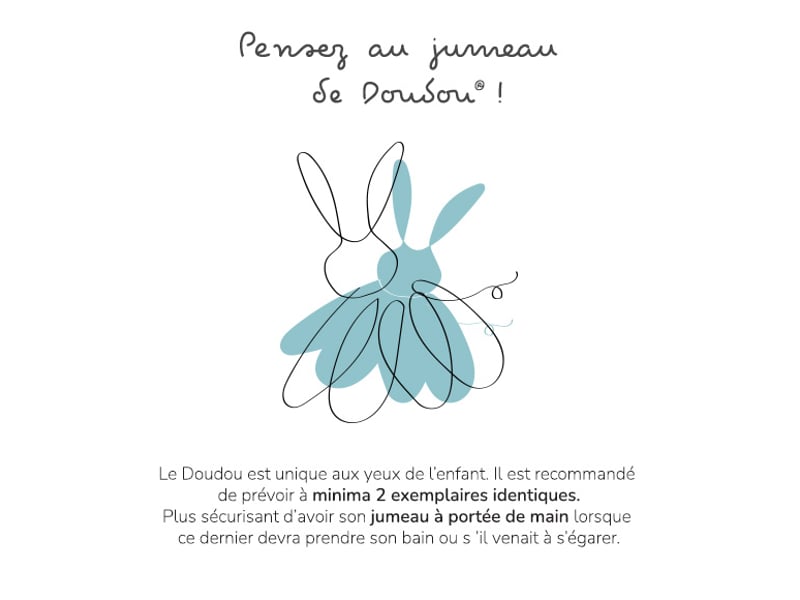  Peluche lapin fleurette grenadine - 50 cm  - Conforama C