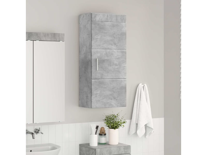  Armoire murale de salle de bain, cabinet de salle de bain tulum gris béton cf65203  - Conforama D