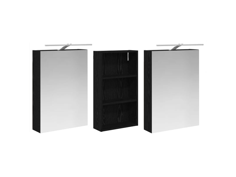 Ensemble de meubles de salle de bain 3 pcs 140x14.5x70 cm shl8633 - Conforama E
