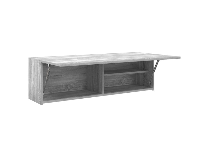  Armoire murale de bain, meuble de rangement sonoma gris 100x25x30 cm bois ingénierie  - Conforama E