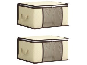 Boîte de rangement avec fenêtre latérale transparente 2 pcs shl86954