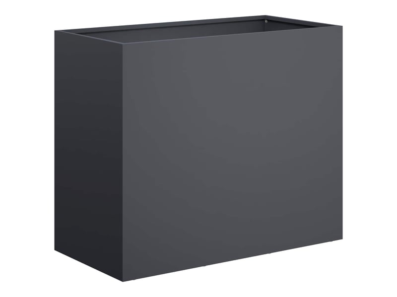  Jardinière - cache-pot de jardin 2 pcs anthracite 60 x 30 x 50 cm  - Conforama C