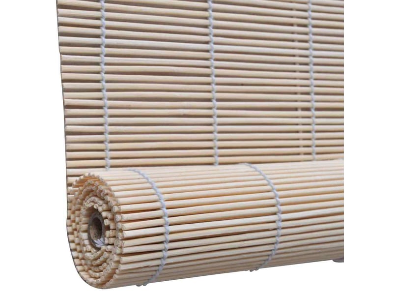 Lot de 2 stores enrouleur, stores à rouleau bambou naturel 120x160 cm cf48953 - Conforama D
