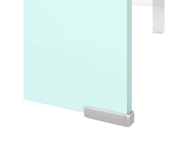  Meuble tv - banc tv - meuble de rangementsupport pour moniteur 100x30x13 cm verre vert  - Conforama E