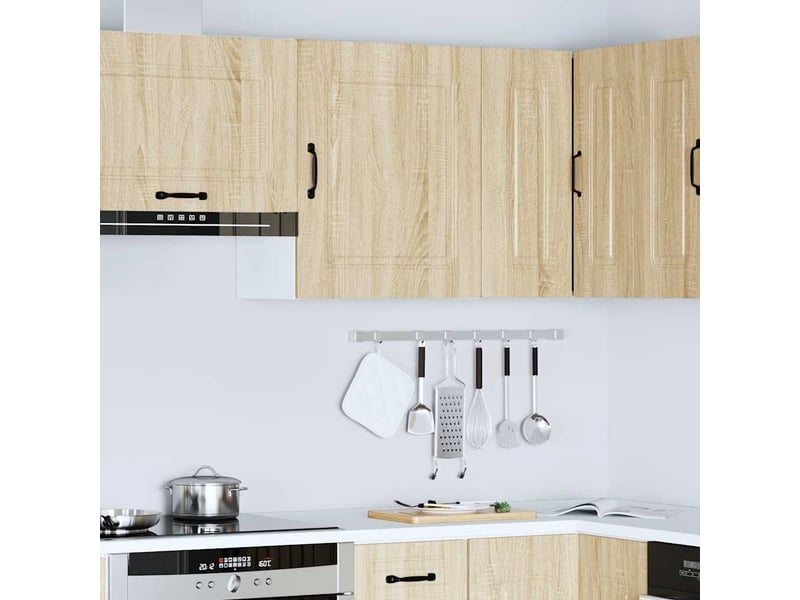  Meuble de rangement, armoire murale de cuisine kalmar en chêne sonoma bois d'ingénierie  - Conforama C