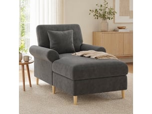 Fauteuil fixe  <strong>MODENVIE</strong> Velours gris