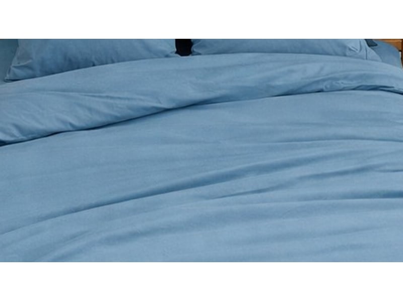 Parure de lit en percale de coton 65 filscm² PAR_PERCOT_BLE240 - Conforama C