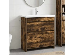 Ensemble de mobilier de salle de bain chêne fumé shl8175