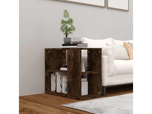 Buffet - armoire latérale chêne fumé 60x30x50 cm bois d'ingénierie