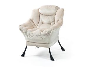 Fauteuil relax manuel <strong>COVREO </strong> Coton / Polyester beige