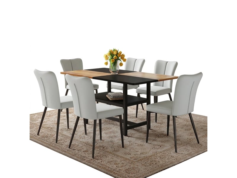  Ensemble table ronde 60 cm et 2 chaises gris clair, table bistrot 2 personnes pied métal doré pour cuisine  - Conforama A