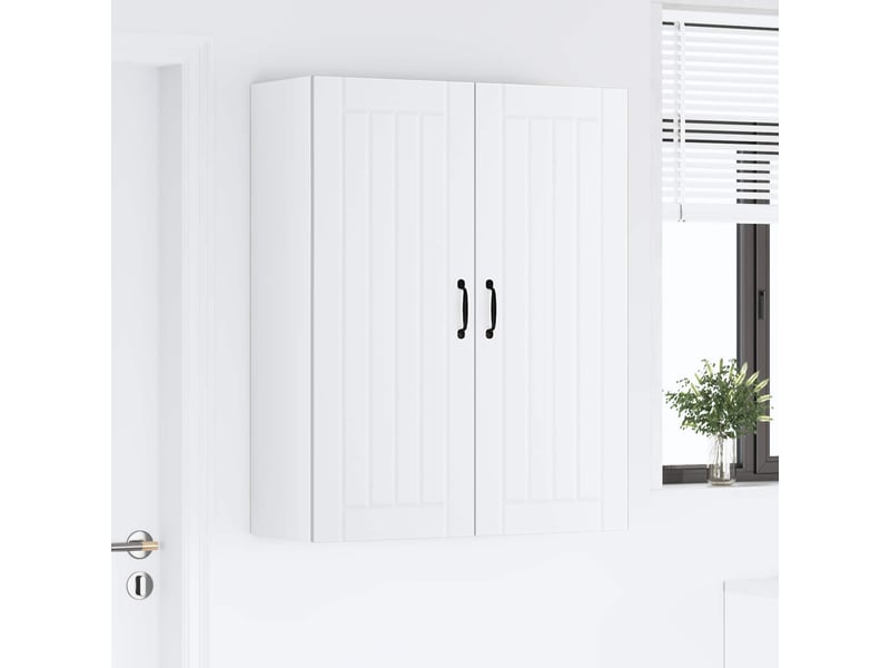 Meuble mural de cuisine, armoire de cuisine blanc 80x31x100cm bois d'ingénierie shl652 - Conforama D