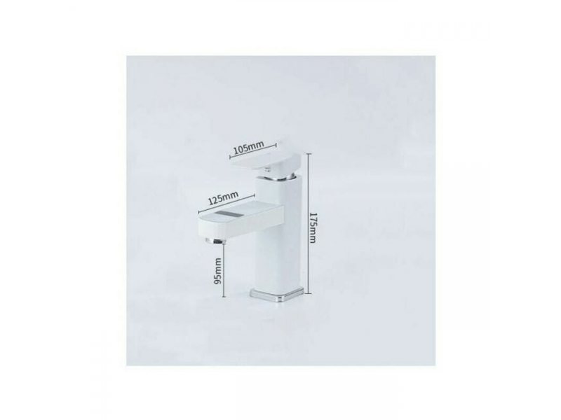  Robinet de lavabo avec aérateur, robinet de lavabo blanc  - Conforama B