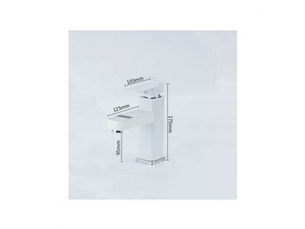 Robinet de lavabo avec aérateur, robinet de lavabo blanc