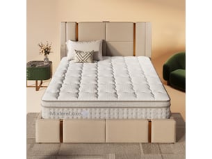 Matelas à ressorts ensachés 7 zones 180 x 200 cm h3, matelas hybride de 25 cm d'épaisseur avec mousse à froid, respirant et offrant un soutien maximal, certifié oeko-tex, format king size pour adultes