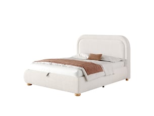 Lit coffre 160x200 cm MAISENTIEL coloris blanc
