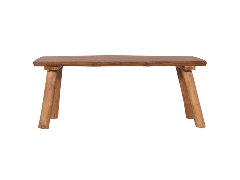  Banc d'entrée, banc d'intérieur de jardin 120 cm bois de teck solide  - Conforama A