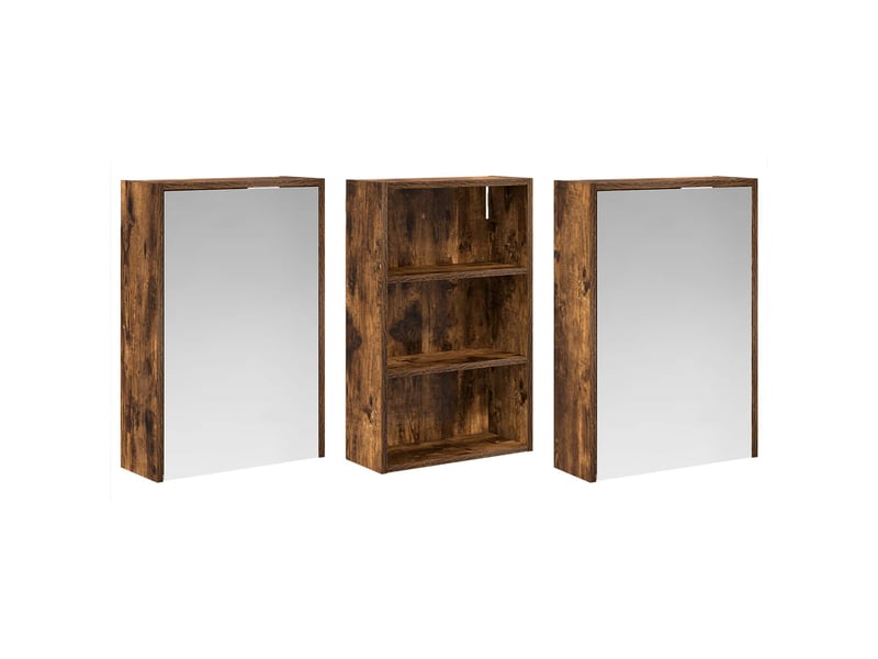 Ensemble de meubles de salle de bain 3 pcs 126x16x62.5 cm shl4528 - Conforama E