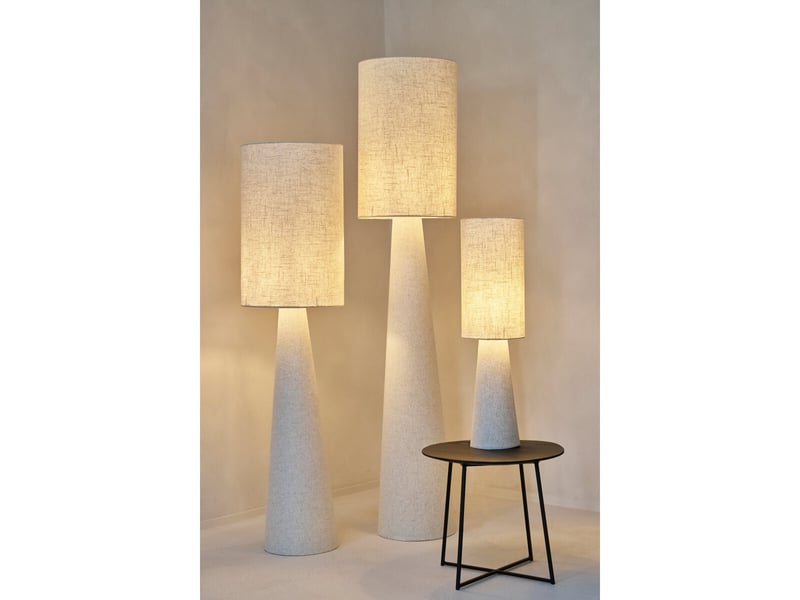  Lampadaire effet lin tona 140cm beige  - Conforama E