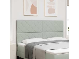 Tete de lit A poser largeur 180 cm <strong></strong> <strong></strong> argenté