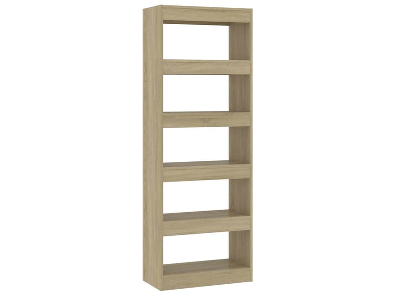  Bibliothèque, étagère de rangement chêne sonoma bois d'ingénierie  - Conforama A